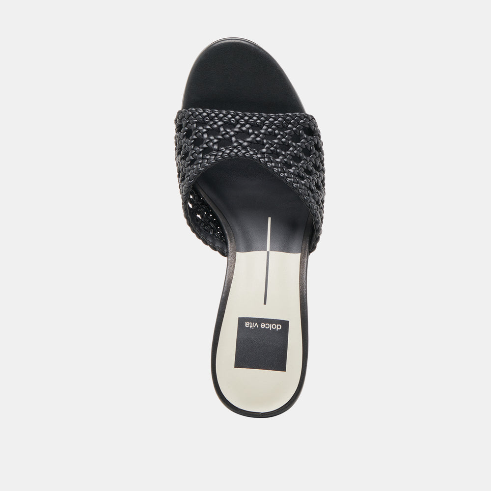 MARGOE HEELS BLACK WOVEN STELLA | Women Dolce Vita