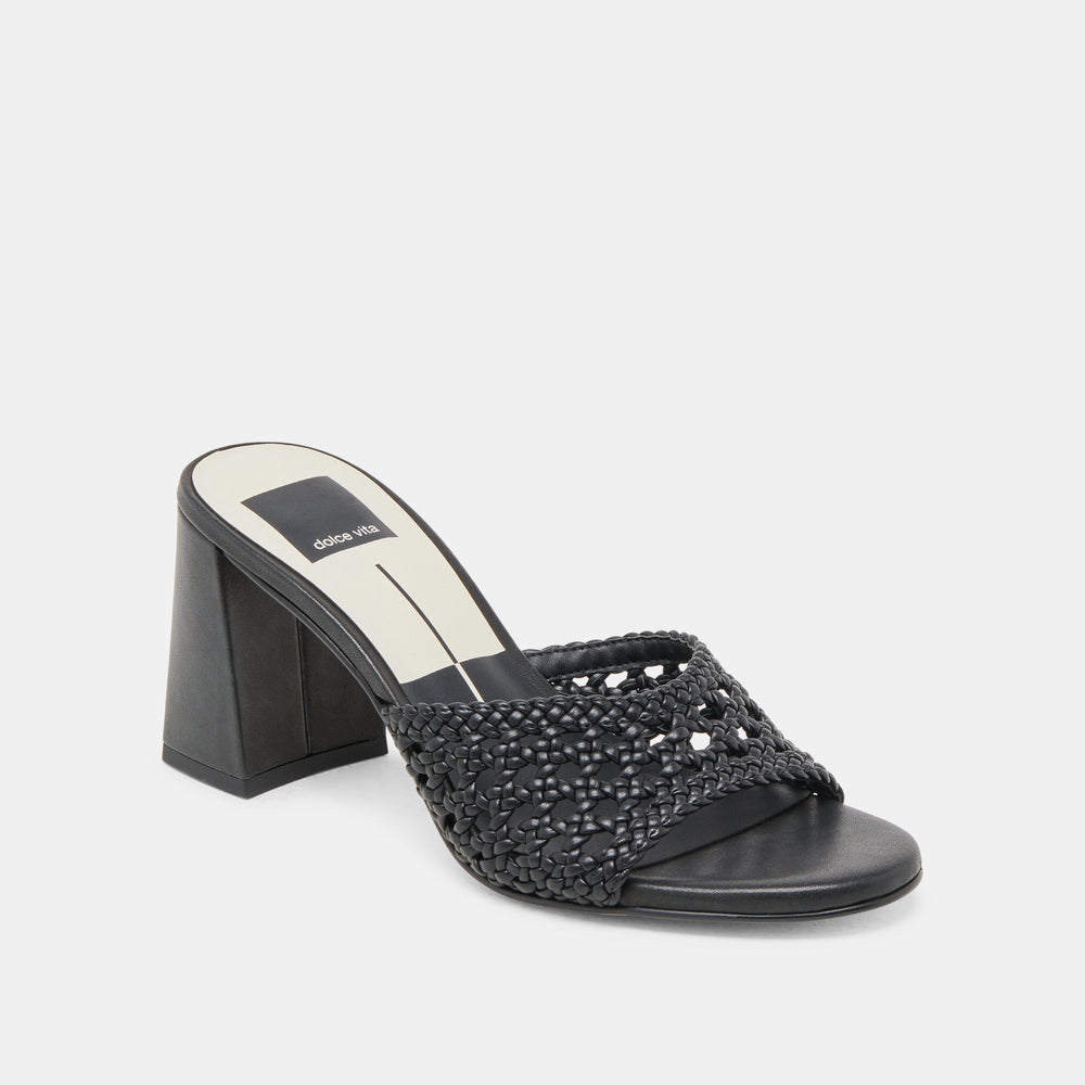 MARGOE HEELS BLACK WOVEN STELLA | Women Dolce Vita