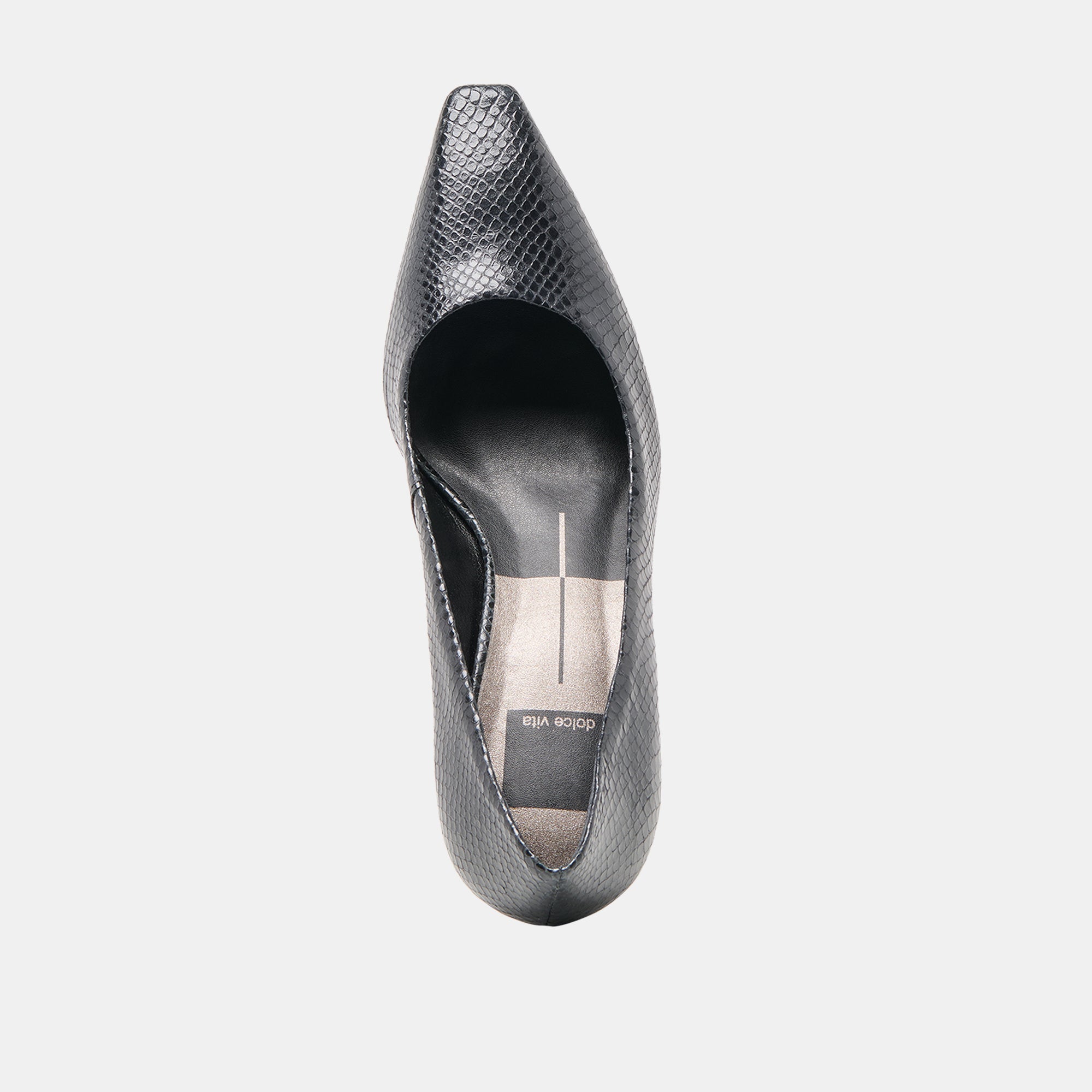 Briona Onyx Embossed Leather Heels | Women Dolce Vita
