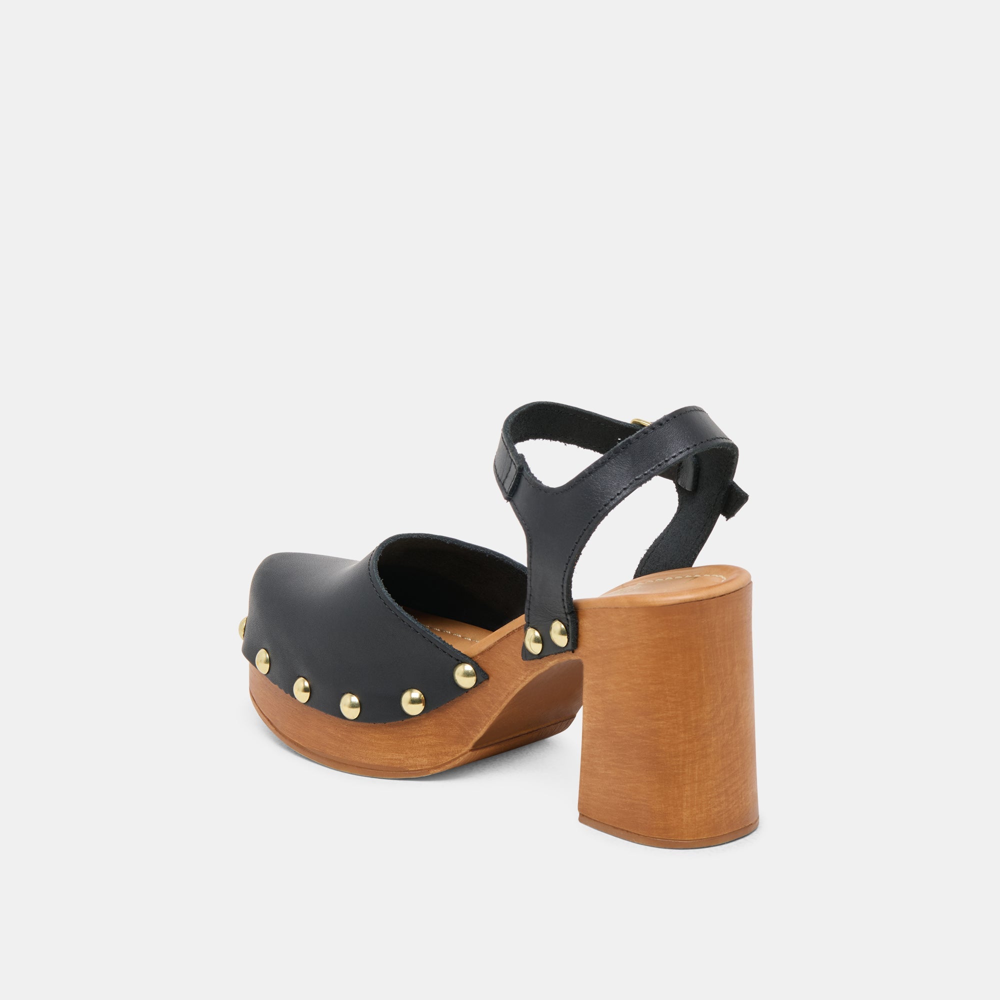 CLOVER HEELS BLACK LEATHER | Dolce Vita Women