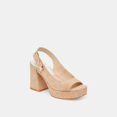 FLORES HEELS BAMBOO SUEDE | Women Dolce Vita