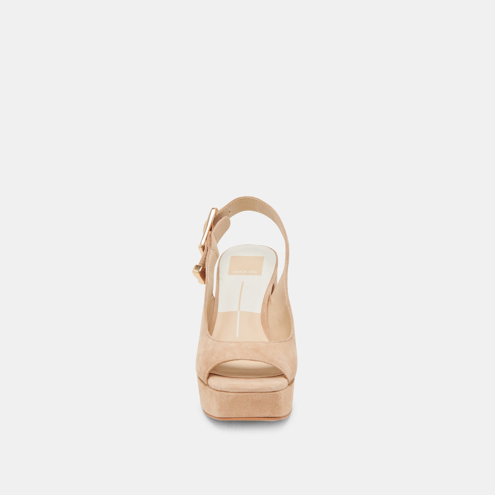 FLORES HEELS BAMBOO SUEDE | Women Dolce Vita