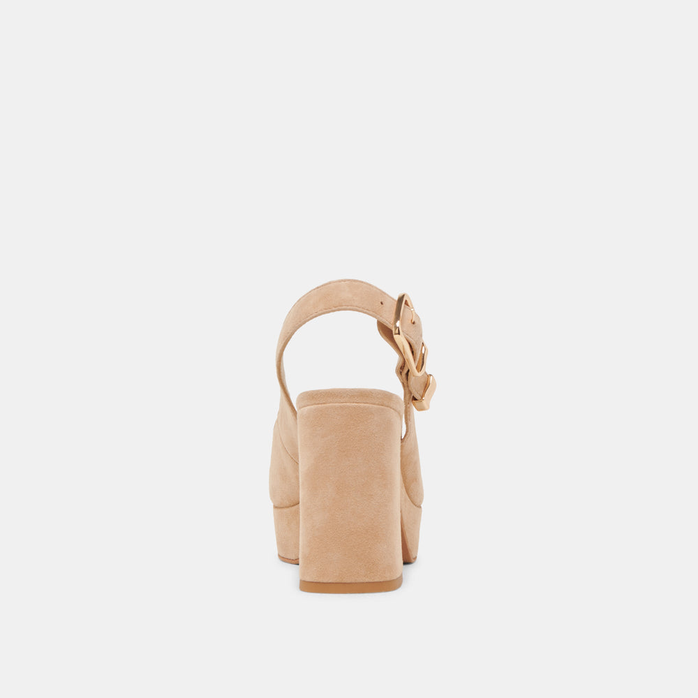 FLORES HEELS BAMBOO SUEDE | Women Dolce Vita