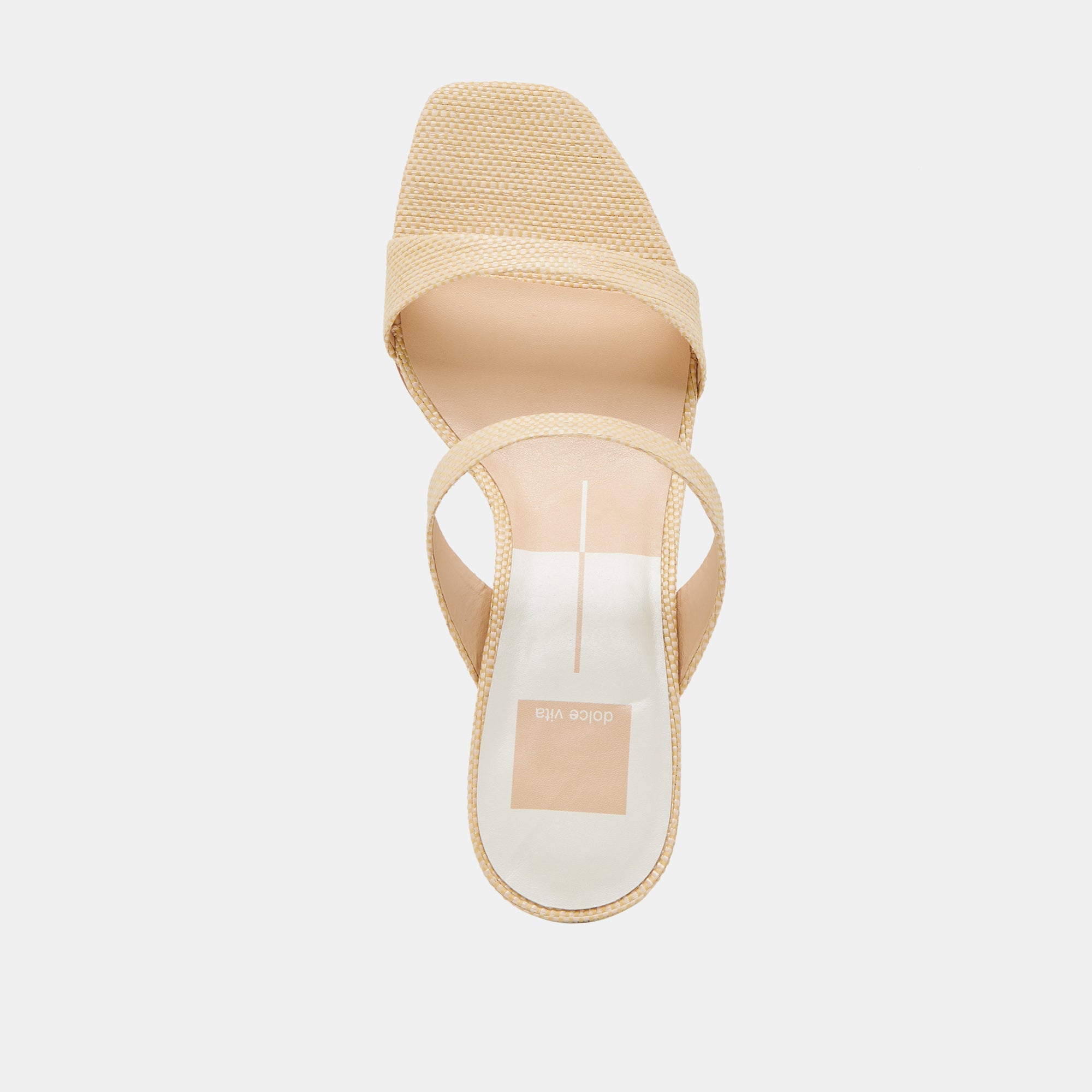 Genora Lt Natural Woven Raffia Heels | Dolce Vita Women
