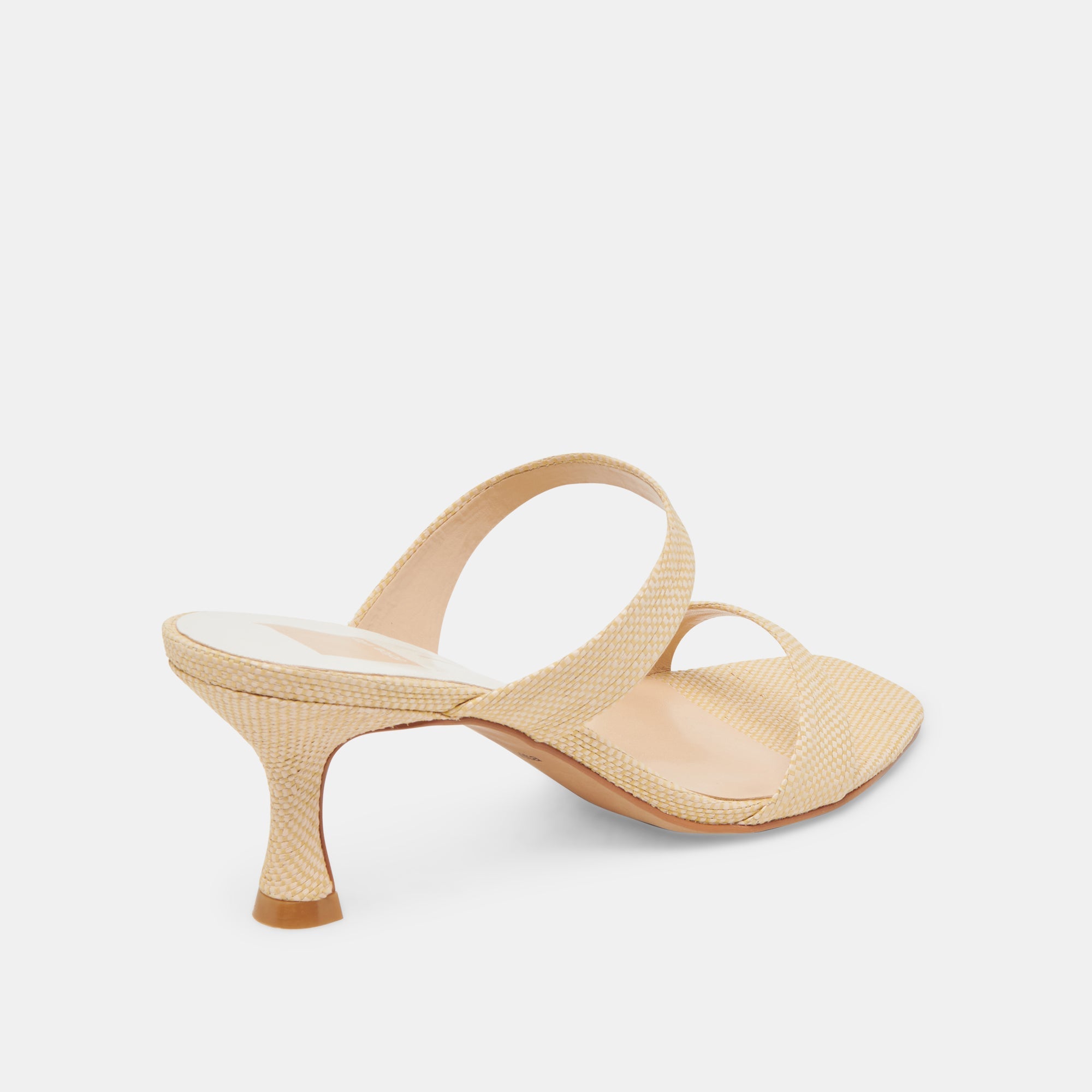 Genora Lt Natural Woven Raffia Heels | Dolce Vita Women