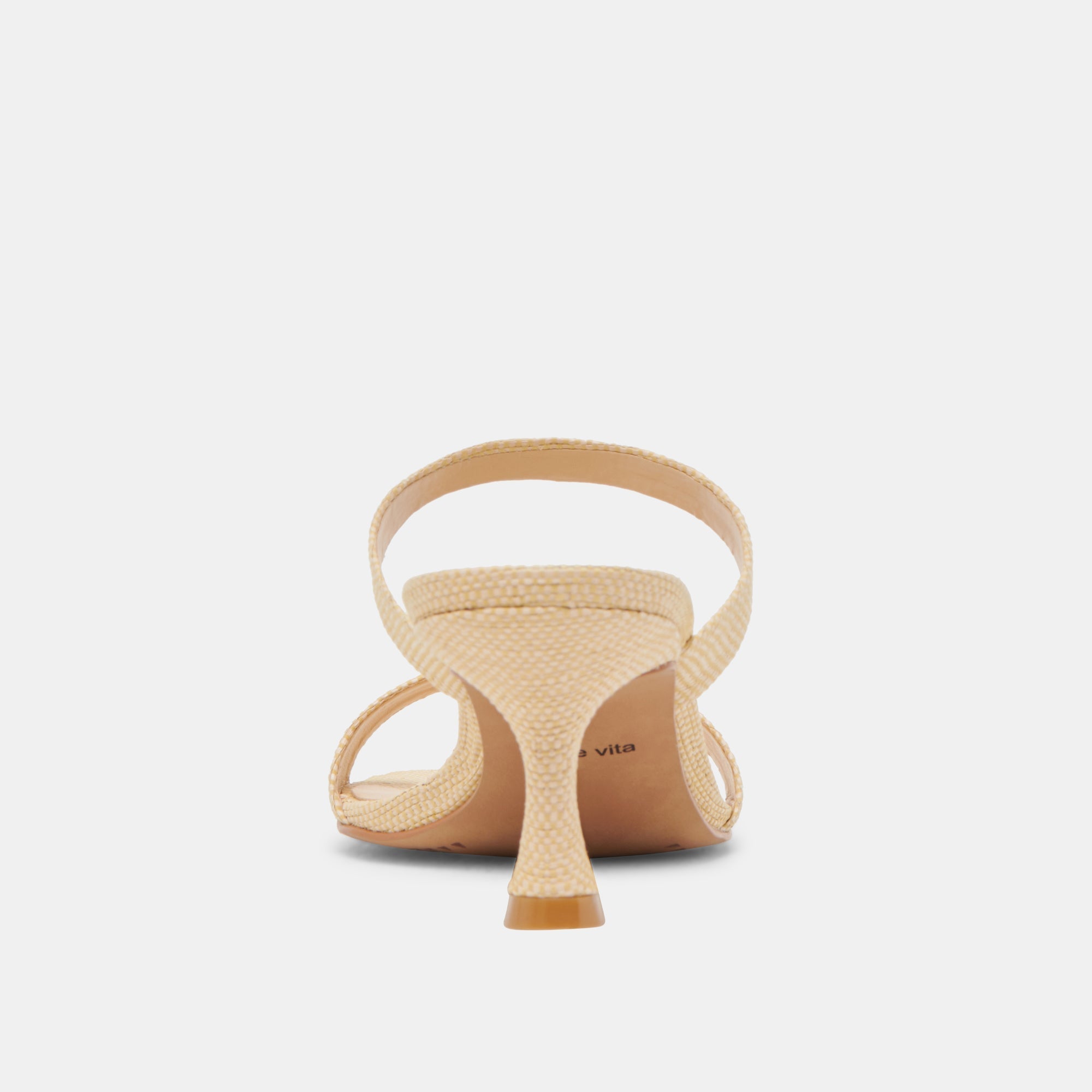 Genora Lt Natural Woven Raffia Heels | Dolce Vita Women