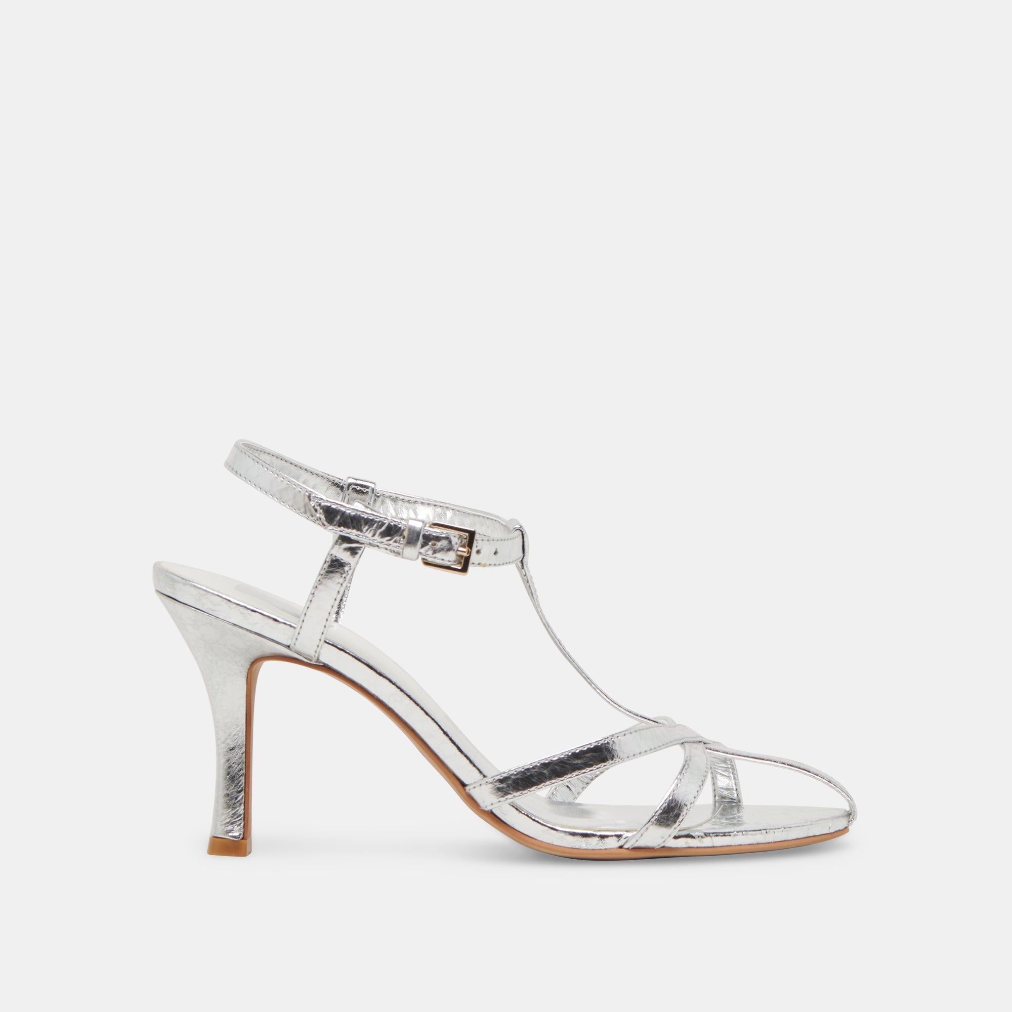 LIANE HEELS SILVER DISTRESSED LEATHER | Women Dolce Vita