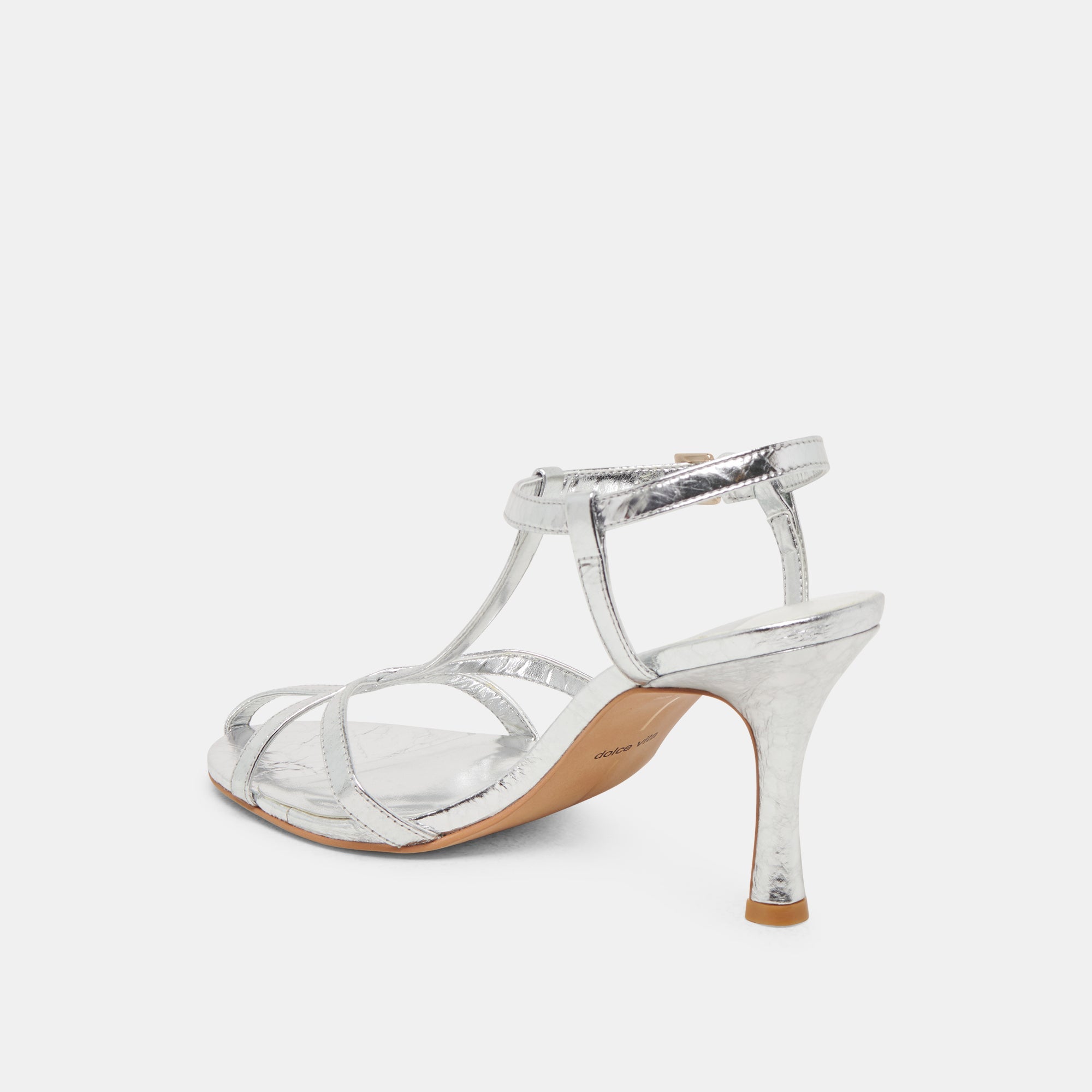 LIANE HEELS SILVER DISTRESSED LEATHER | Women Dolce Vita