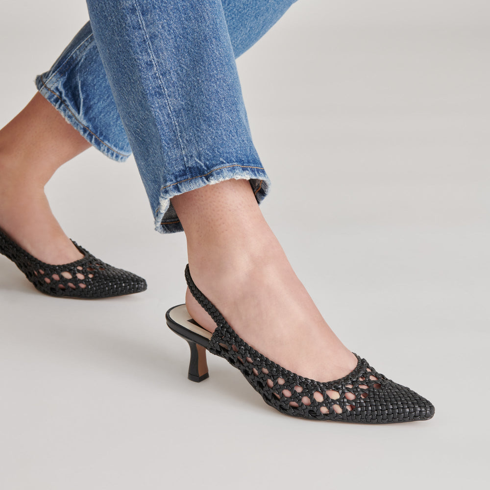 OLYMPA HEELS BLACK STELLA | Women Dolce Vita