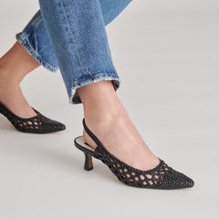 OLYMPA HEELS BLACK STELLA | Women Dolce Vita