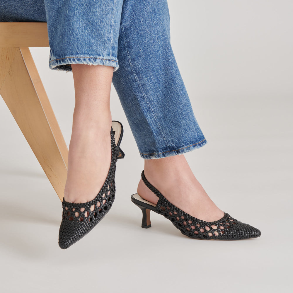 OLYMPA HEELS BLACK STELLA | Women Dolce Vita