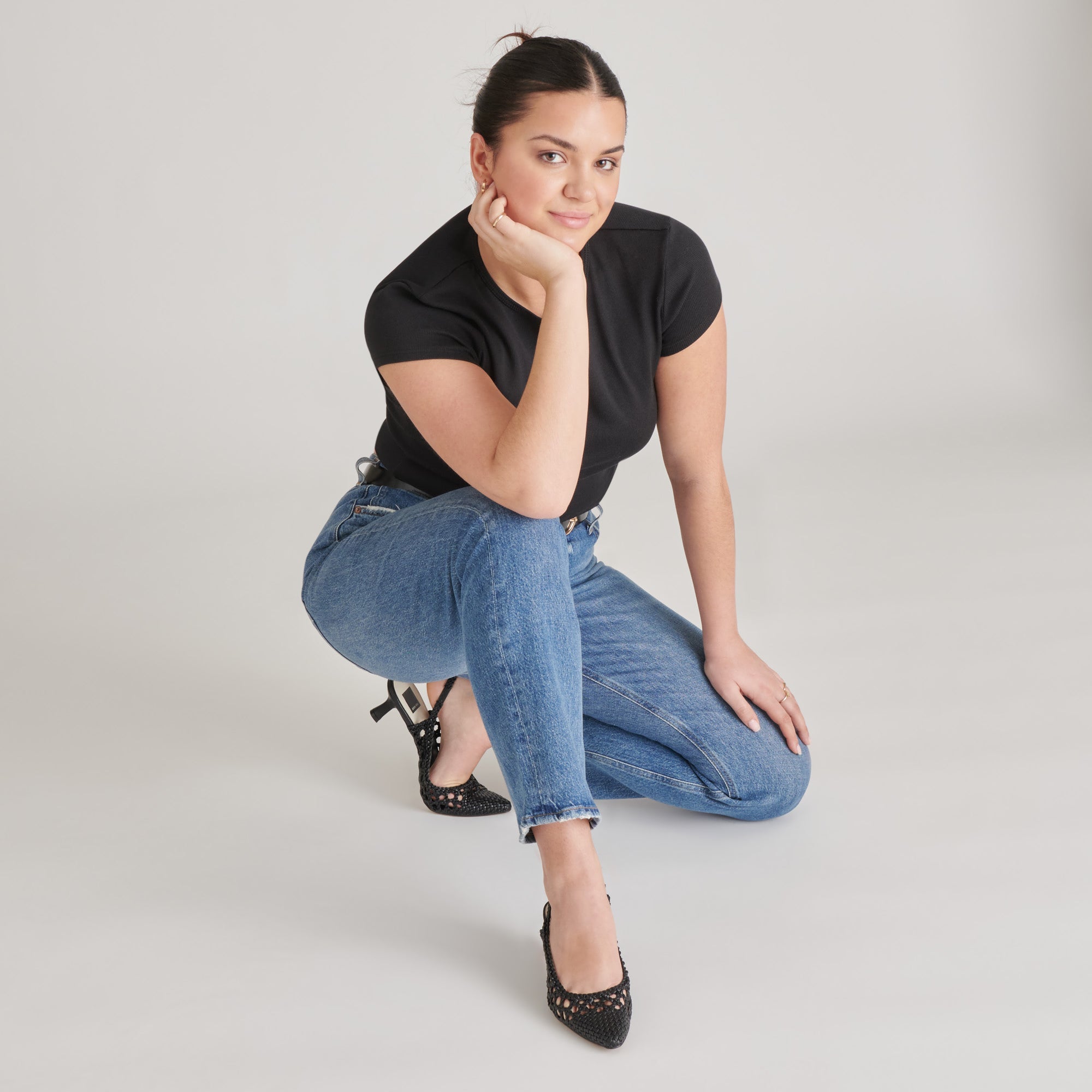 OLYMPA HEELS BLACK STELLA | Women Dolce Vita