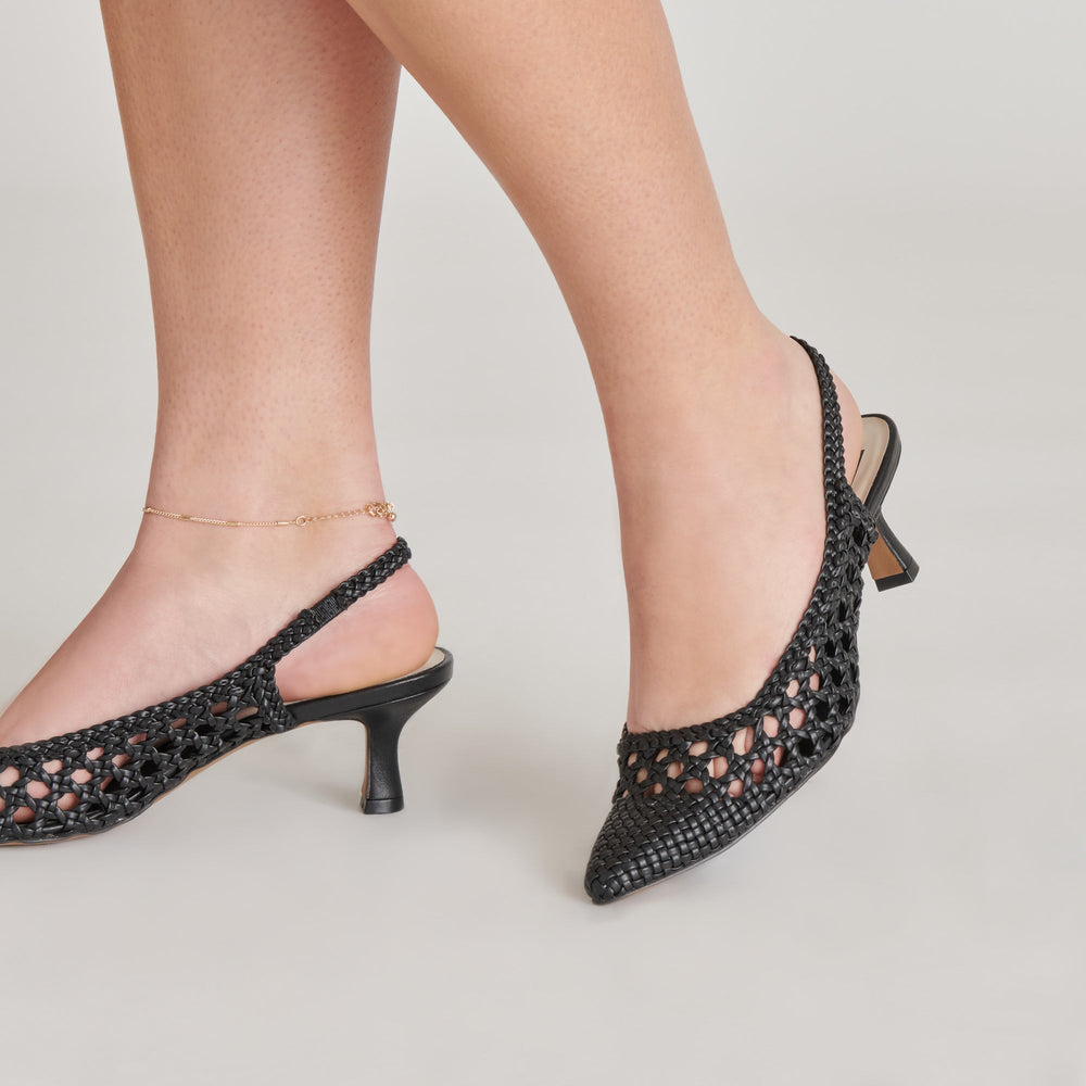 OLYMPA HEELS BLACK STELLA | Women Dolce Vita