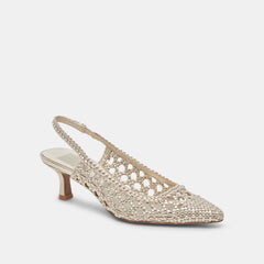 OLYMPA HEELS LIGHT GOLD METALLIC STELLA | Dolce Vita Women