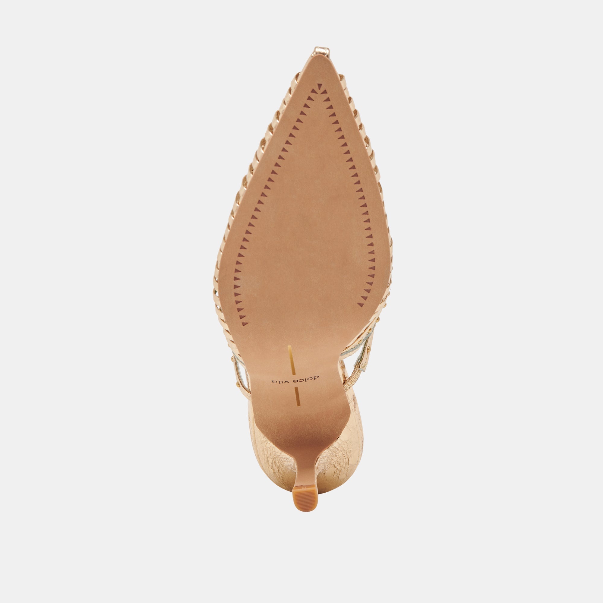 HENSAL HEELS GOLD DISTRESSED LEATHER | Women Dolce Vita