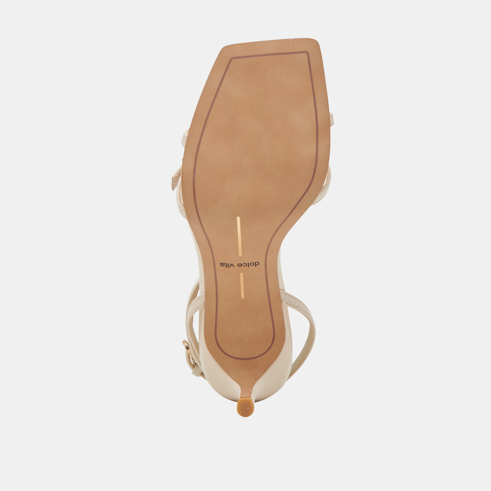 BAMBY HEELS BONE LEATHER | Dolce Vita Women