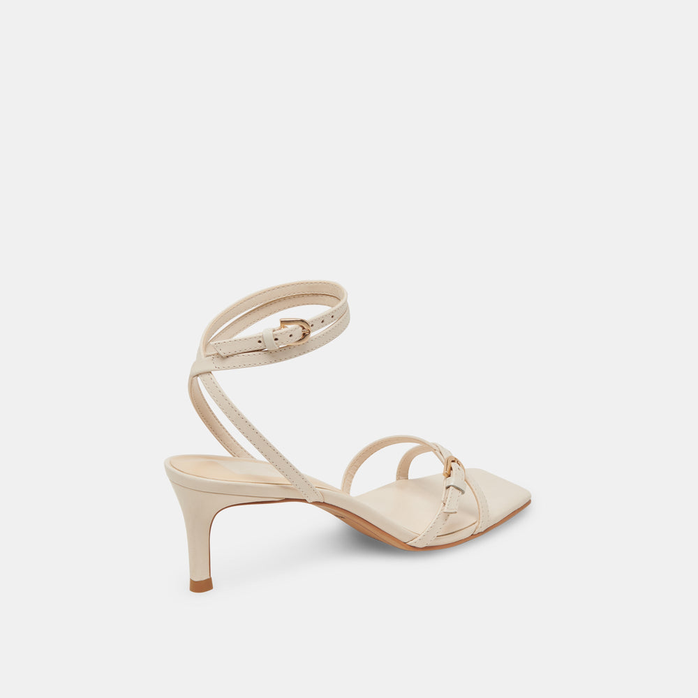 BAMBY HEELS BONE LEATHER | Dolce Vita Women