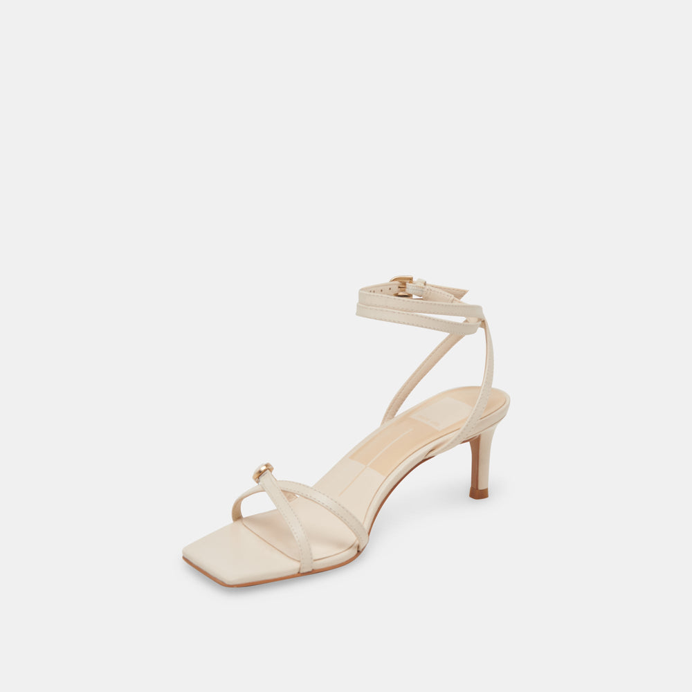 BAMBY HEELS BONE LEATHER | Dolce Vita Women