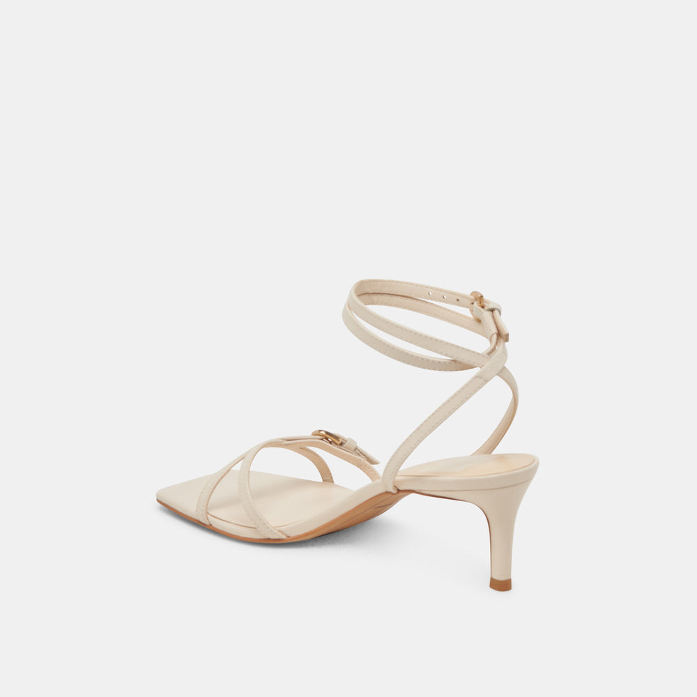BAMBY HEELS BONE LEATHER | Dolce Vita Women