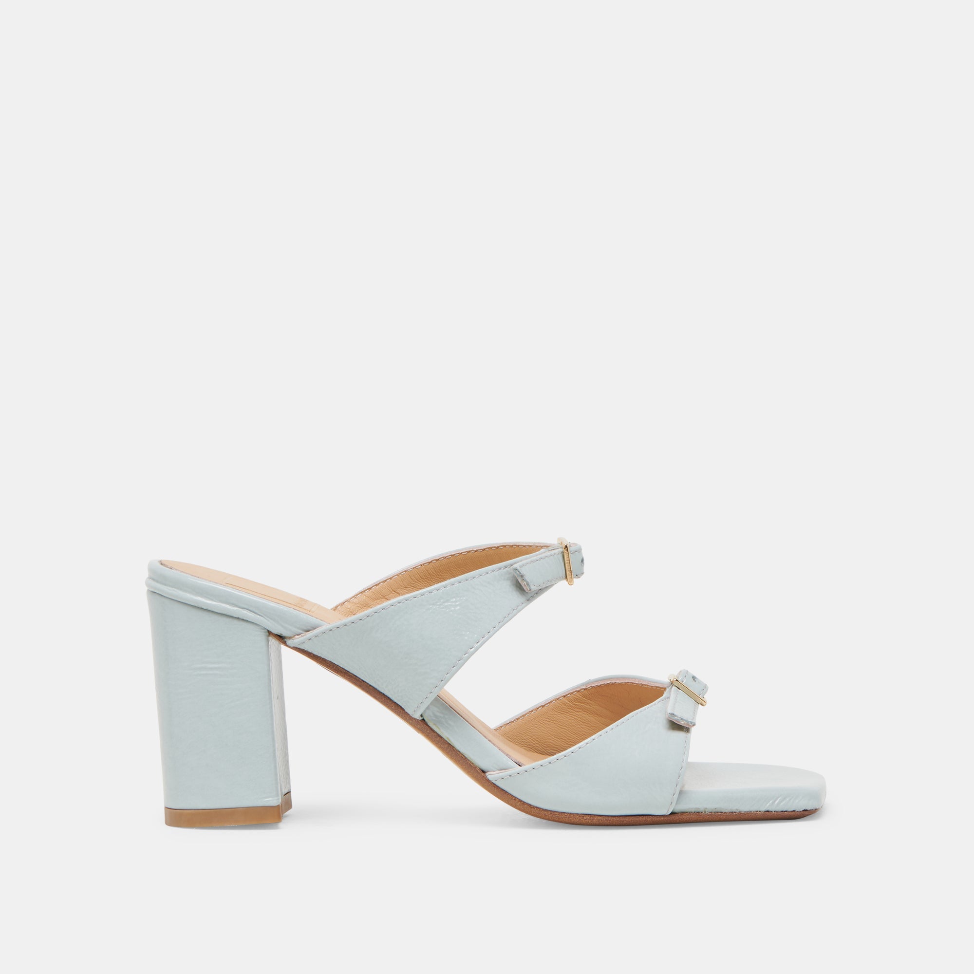 SHANE HEELS ICE BLUE CRINKLE PATENT | Women Dolce Vita