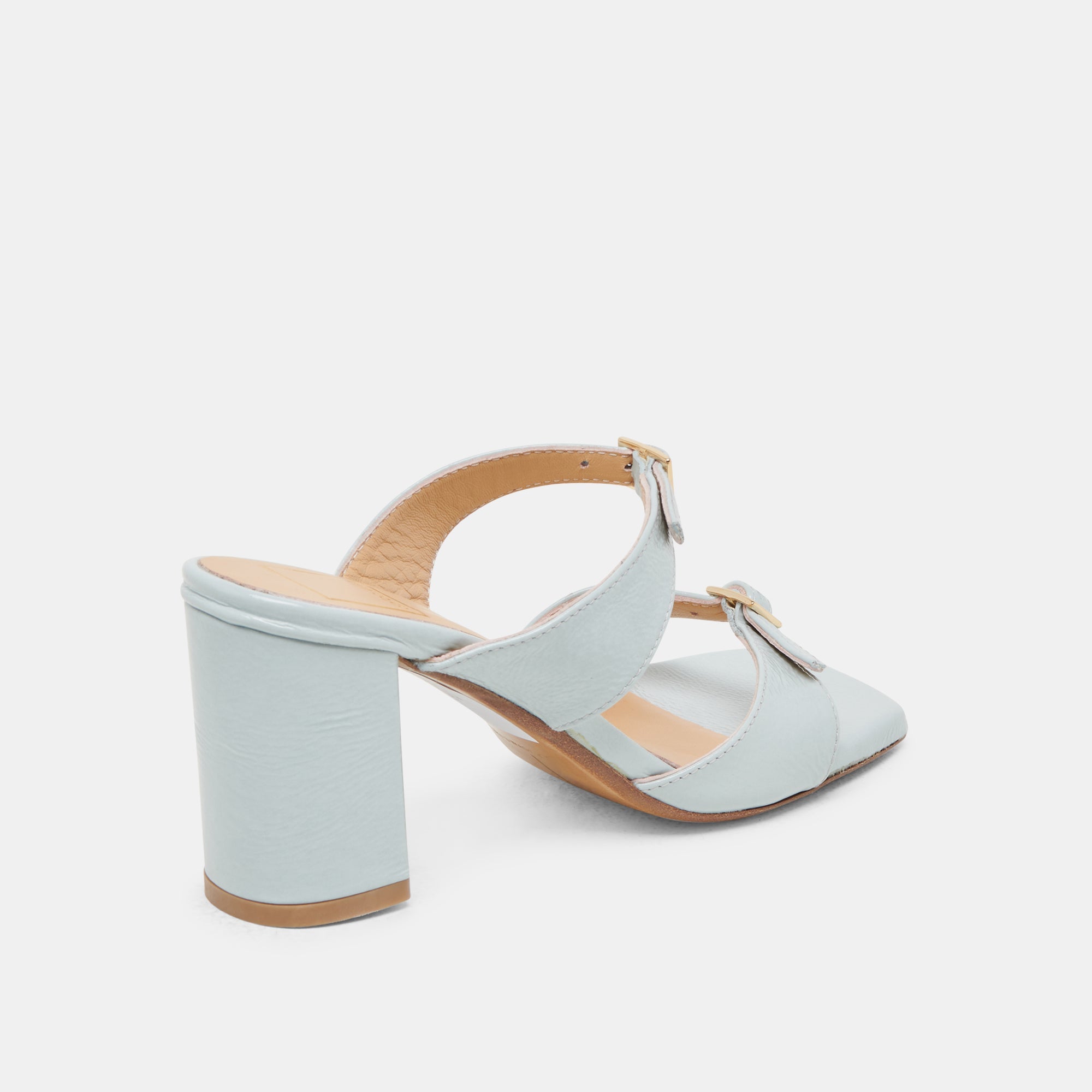 SHANE HEELS ICE BLUE CRINKLE PATENT | Women Dolce Vita