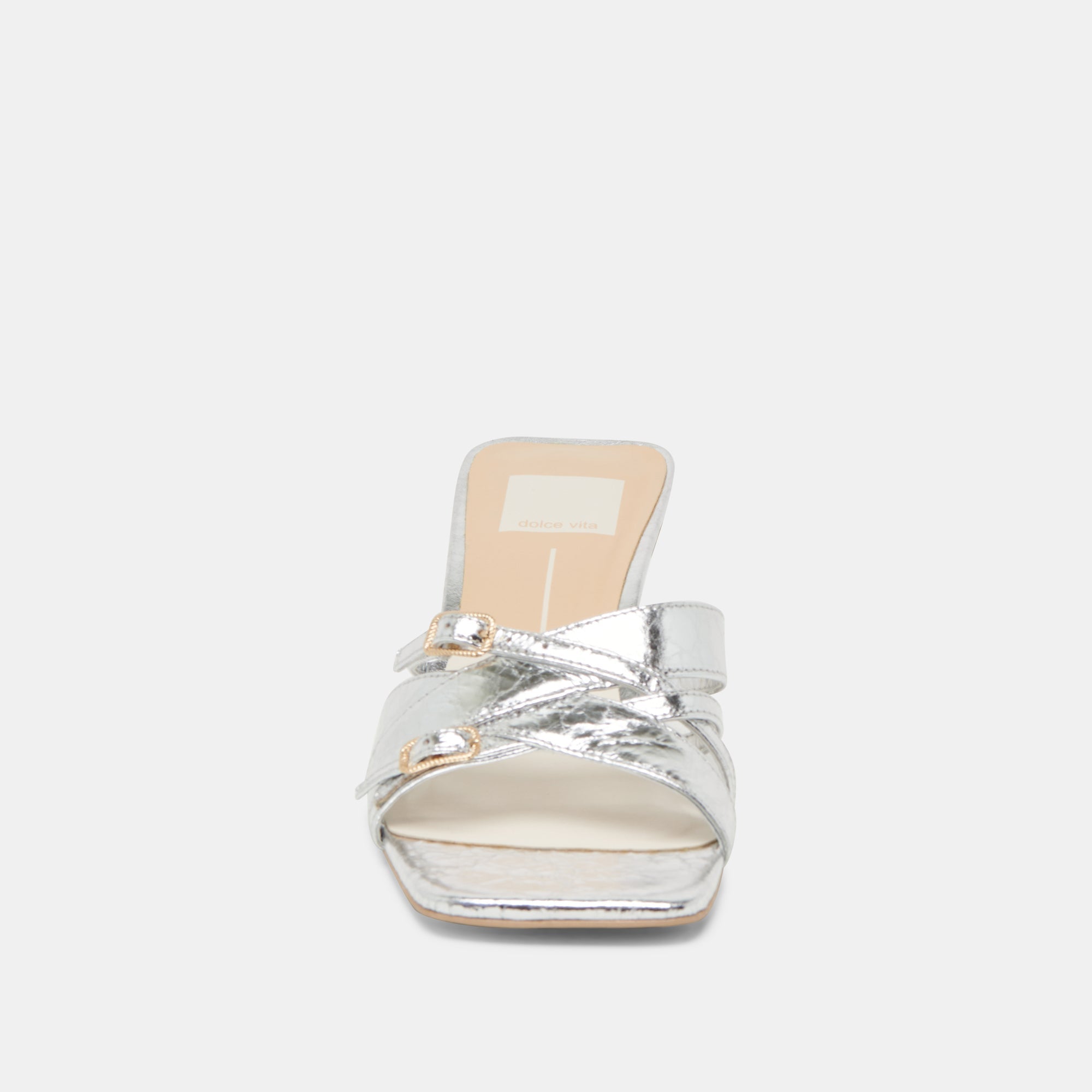 BRYANT HEELS SILVER DISTRESSED LEATHER | Dolce Vita Women