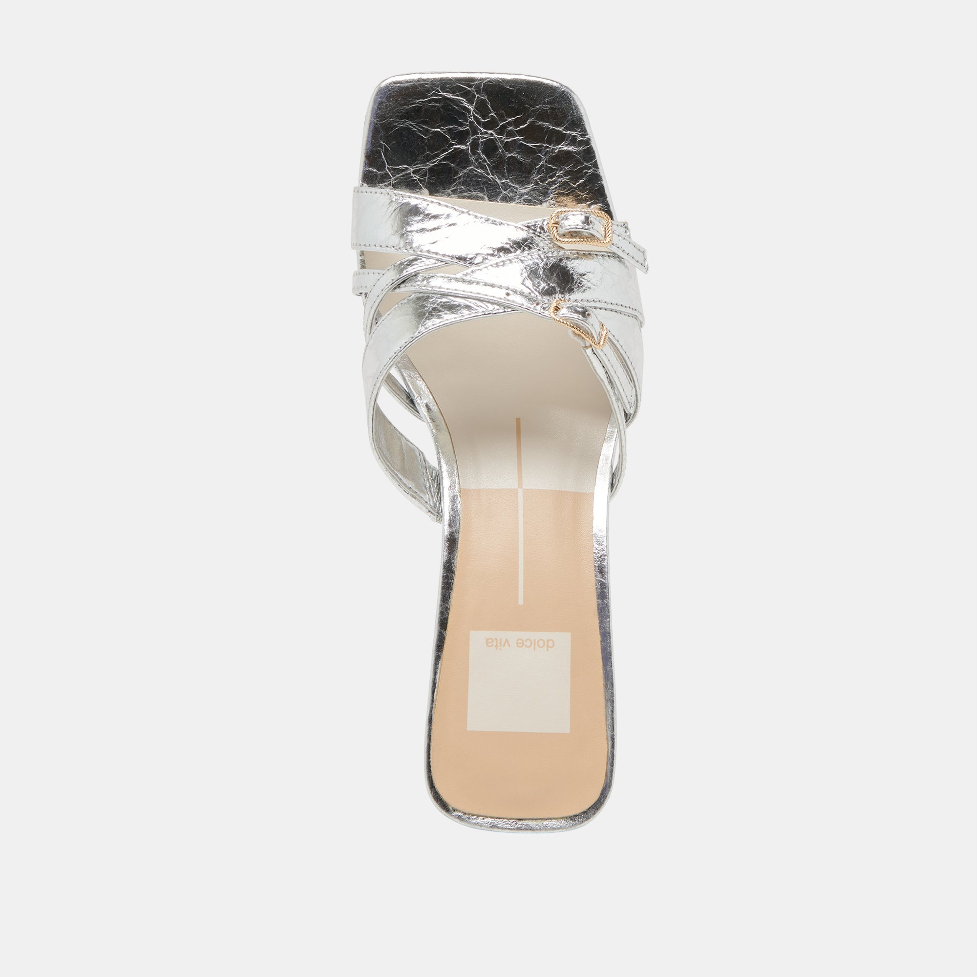 BRYANT HEELS SILVER DISTRESSED LEATHER | Dolce Vita Women