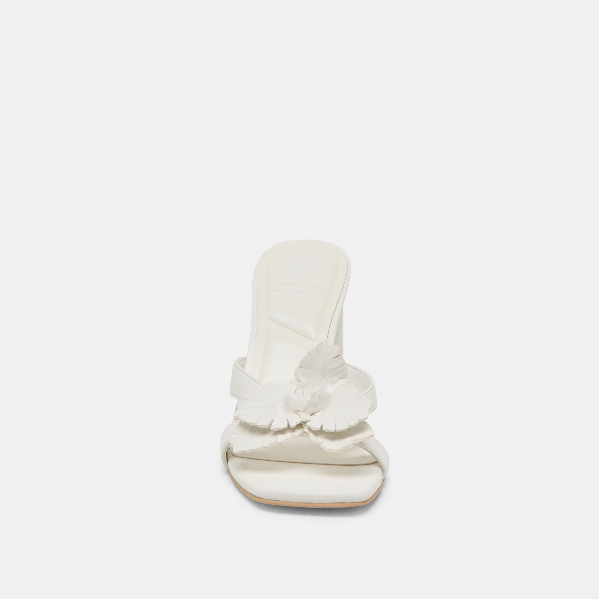 Nikil White Leather Heels | Women Dolce Vita