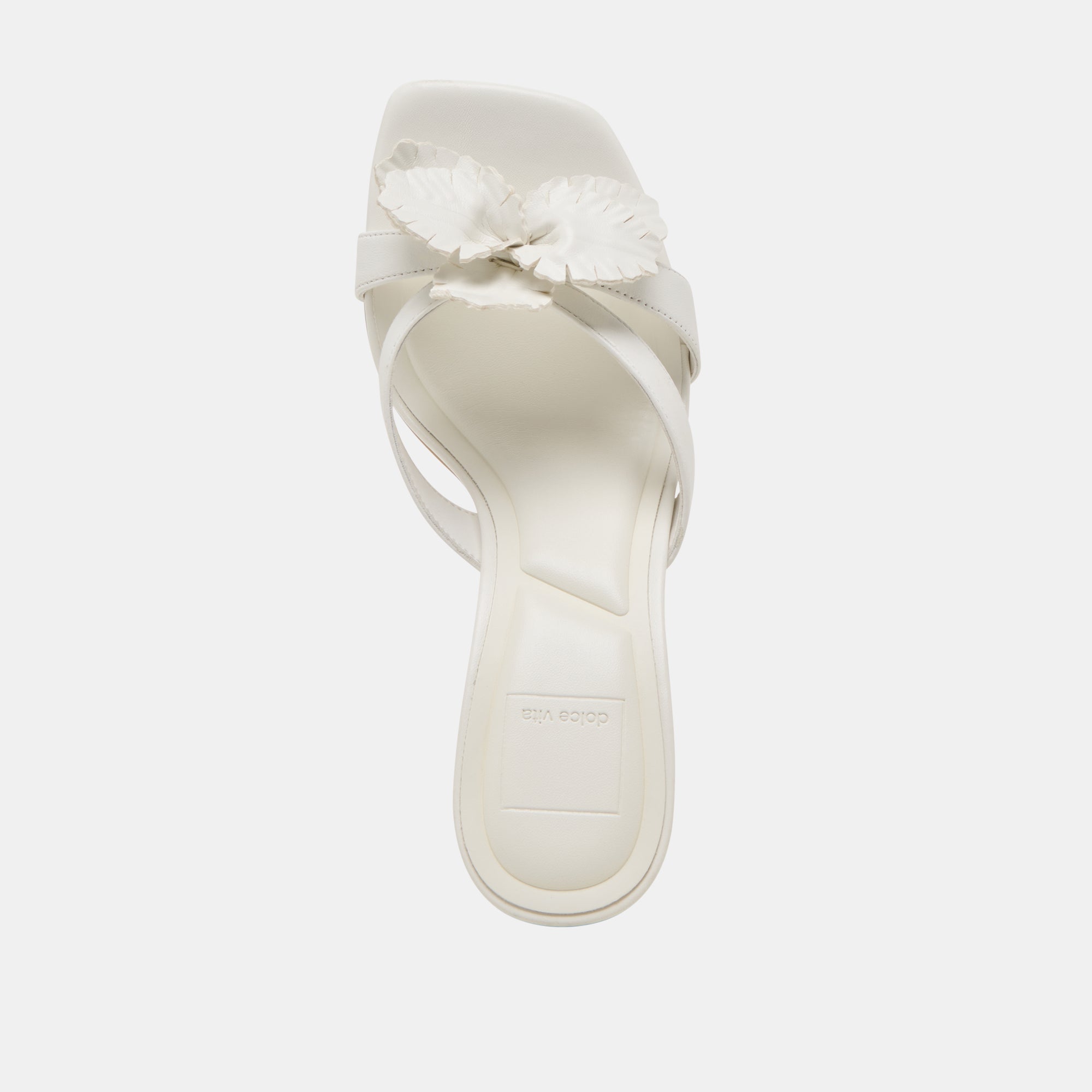 Nikil White Leather Heels | Women Dolce Vita