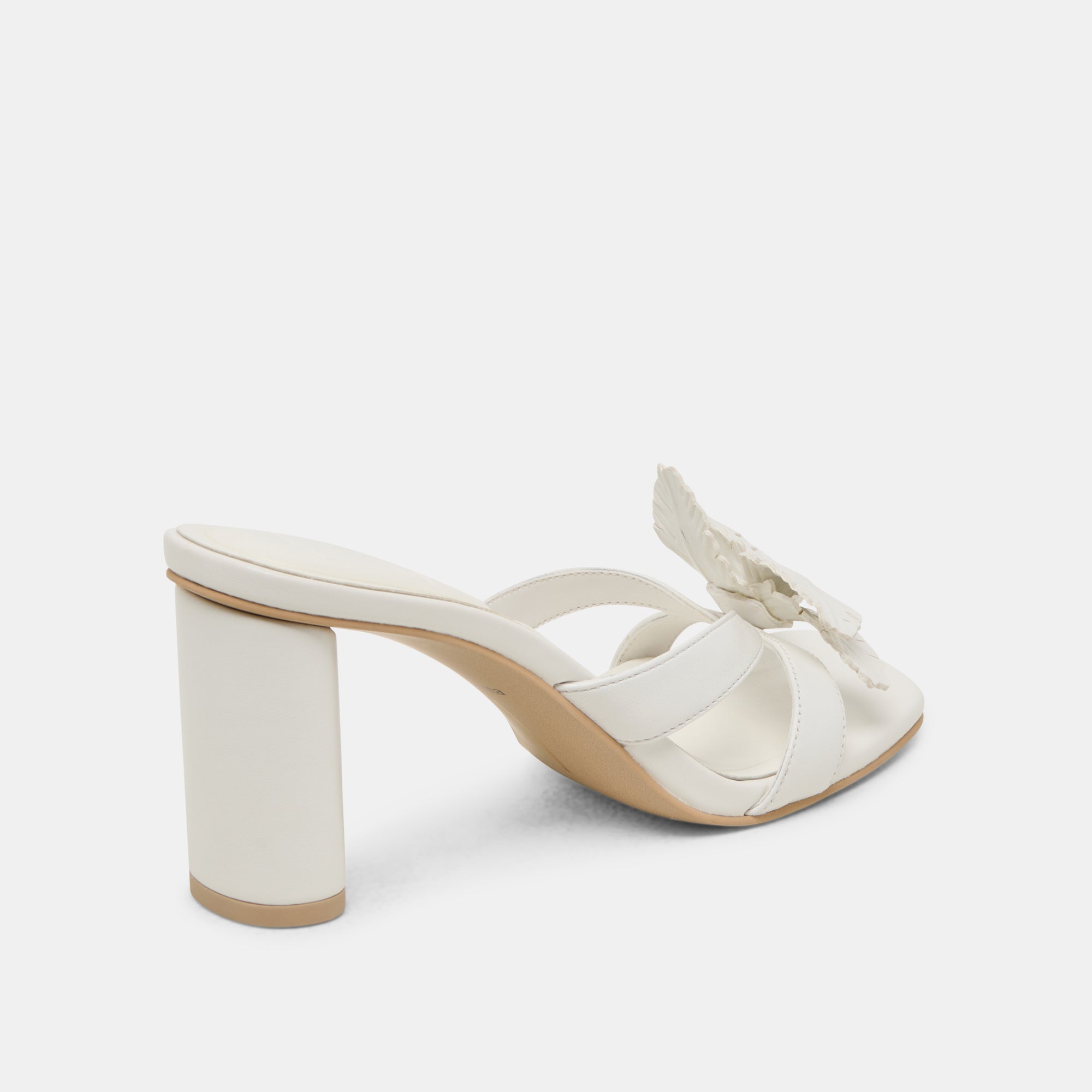 Nikil White Leather Heels | Women Dolce Vita
