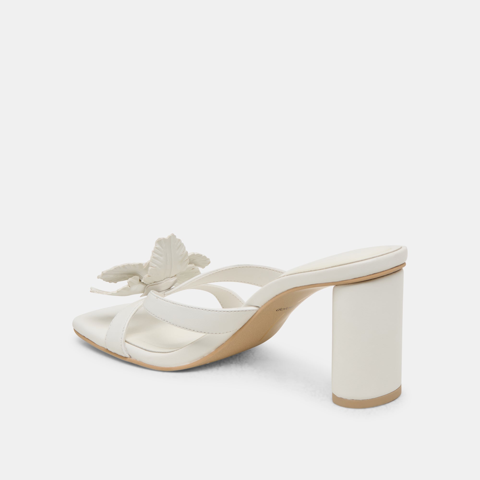 Nikil White Leather Heels | Women Dolce Vita