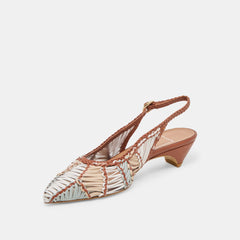 Dafney Tan Multi Woven Leather Heels | Women Dolce Vita