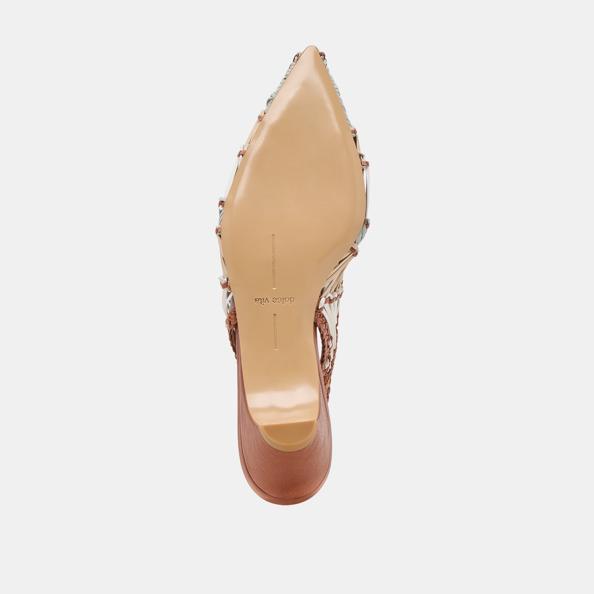 Dafney Tan Multi Woven Leather Heels | Women Dolce Vita
