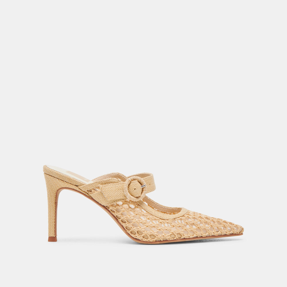 KEEKEE HEELS LT NATURAL WOVEN RAFFIA | Women Dolce Vita