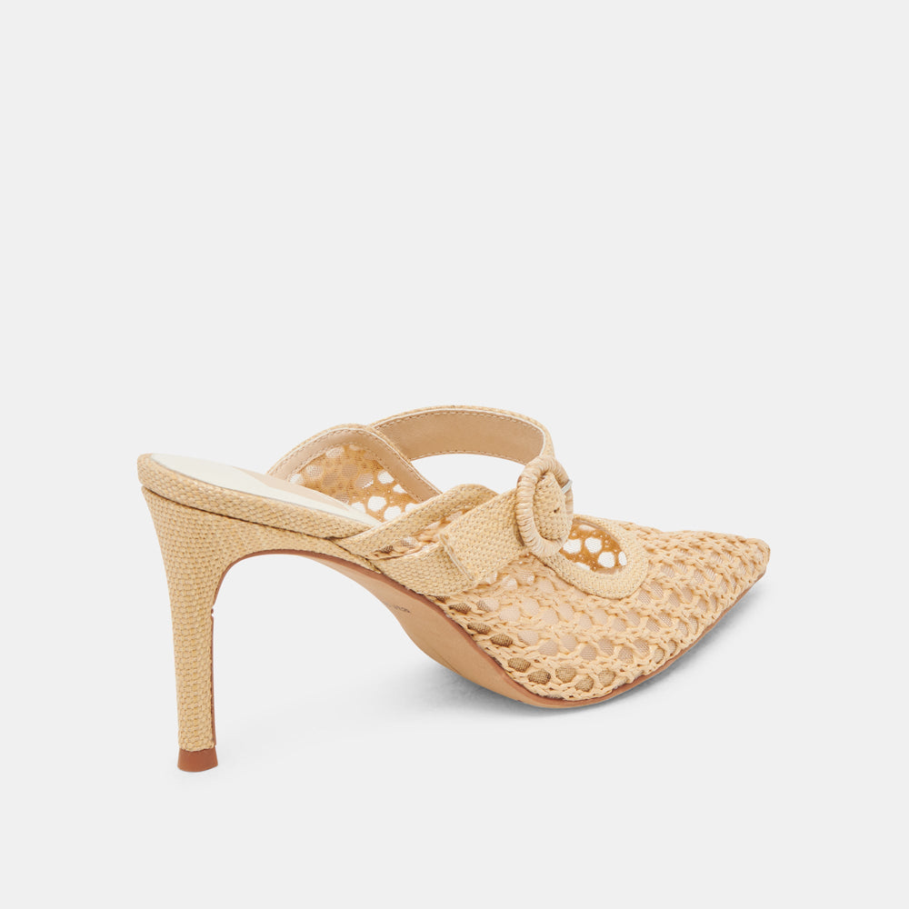 KEEKEE HEELS LT NATURAL WOVEN RAFFIA | Women Dolce Vita