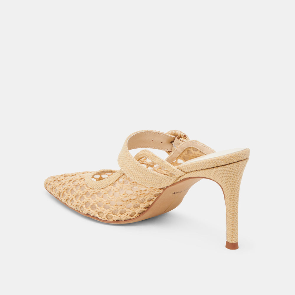 KEEKEE HEELS LT NATURAL WOVEN RAFFIA | Women Dolce Vita