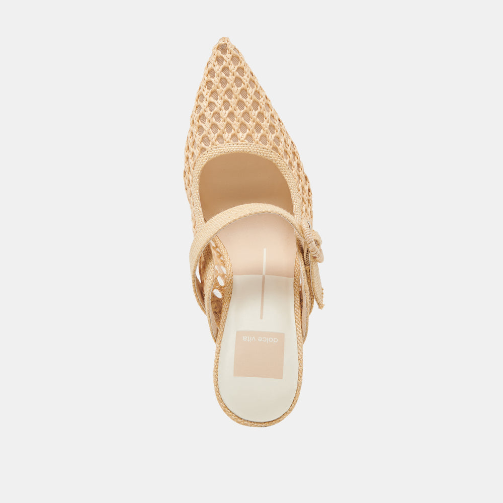 KEEKEE HEELS LT NATURAL WOVEN RAFFIA | Women Dolce Vita