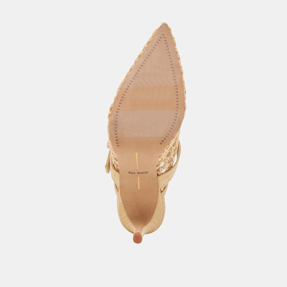 KEEKEE HEELS LT NATURAL WOVEN RAFFIA | Women Dolce Vita