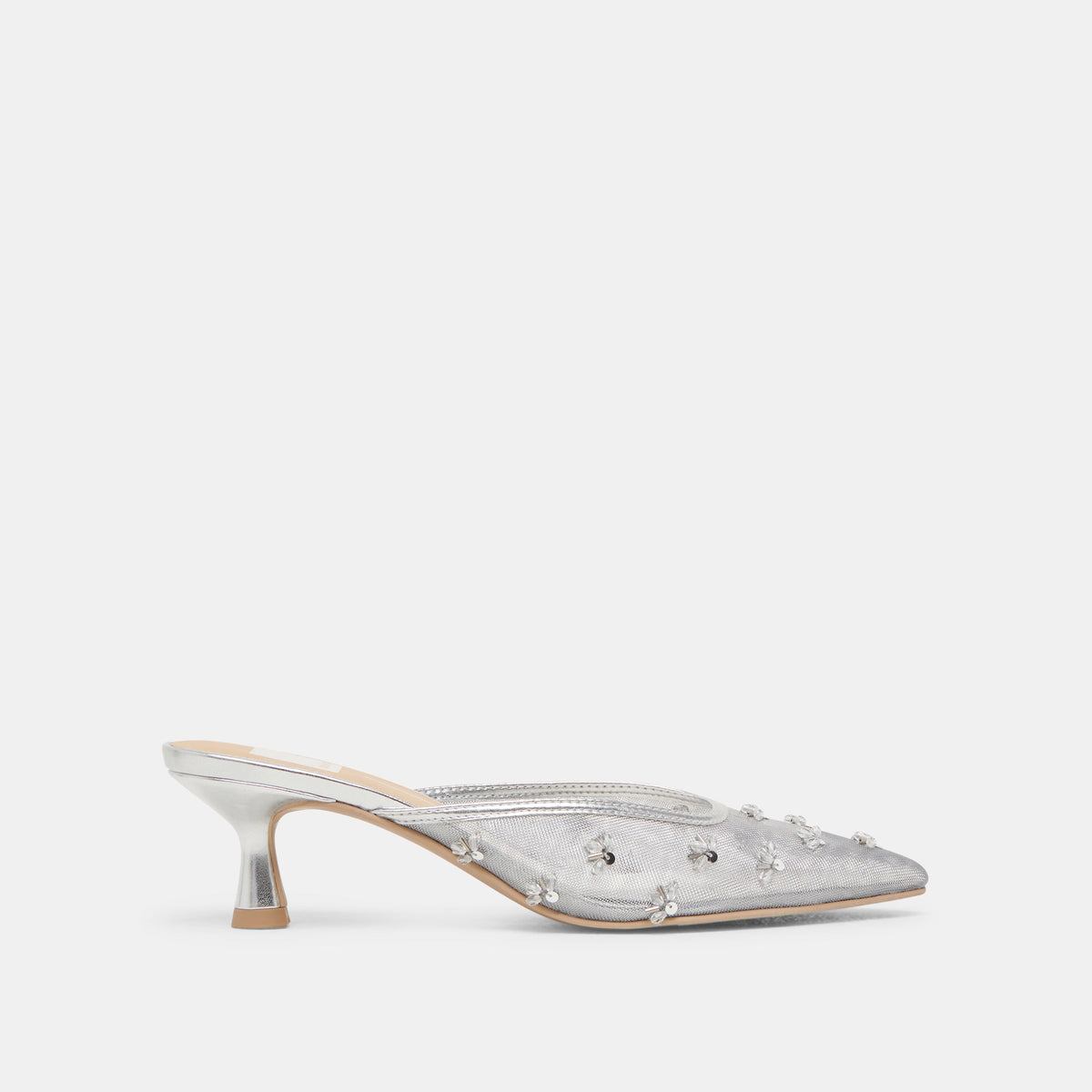 CLARA HEELS SILVER MESH | Dolce Vita Women
