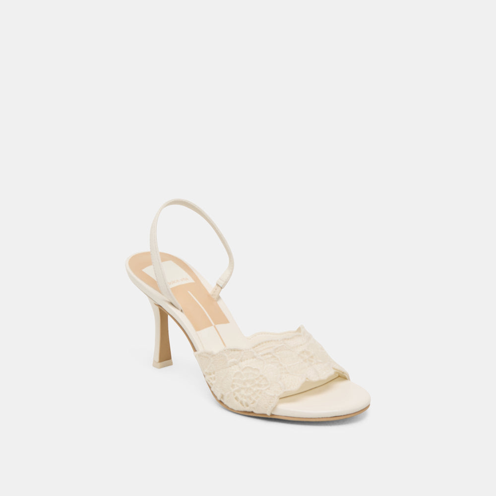 LARRA HEELS WHITE CROCHET | Dolce Vita Women
