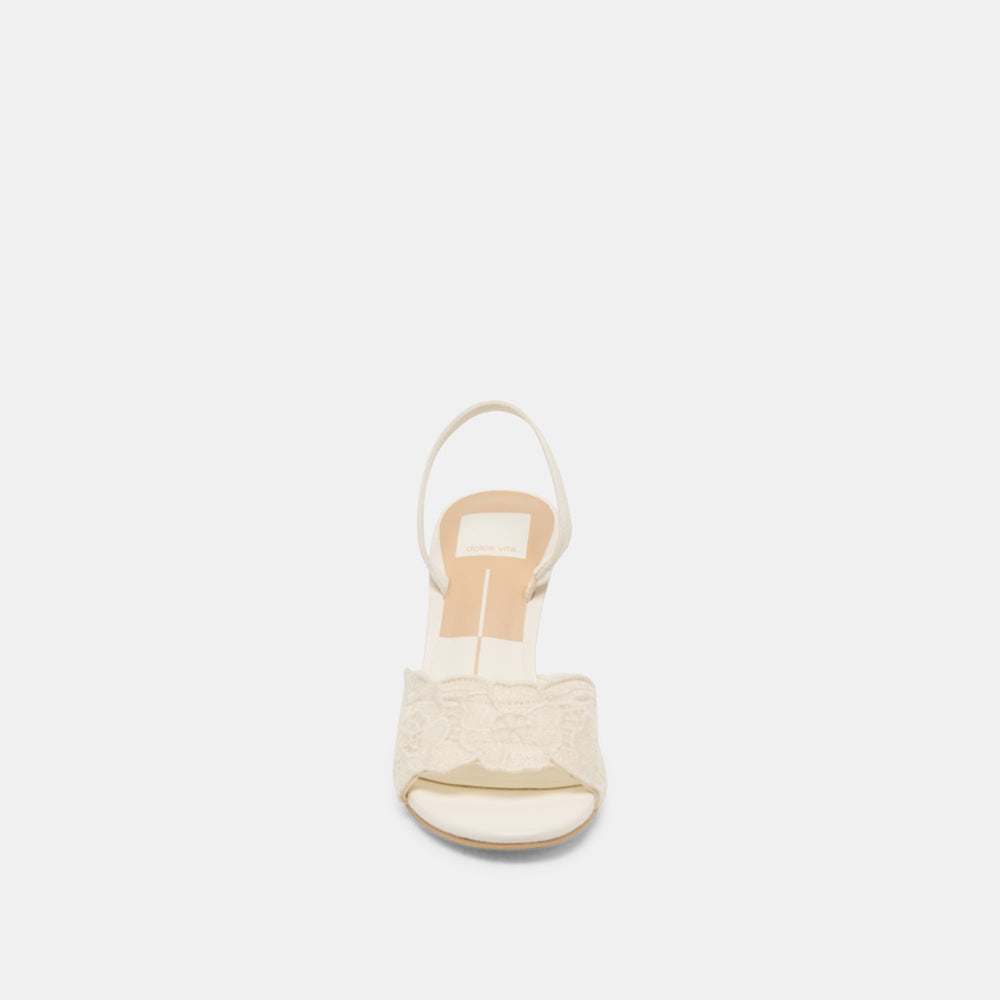 LARRA HEELS WHITE CROCHET | Dolce Vita Women