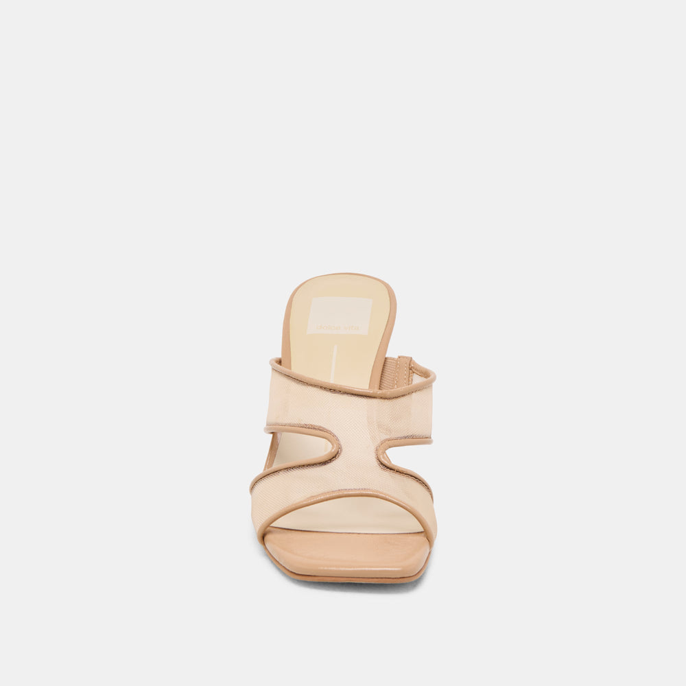 Gitel Light Tan Mesh Heels | Women Dolce Vita