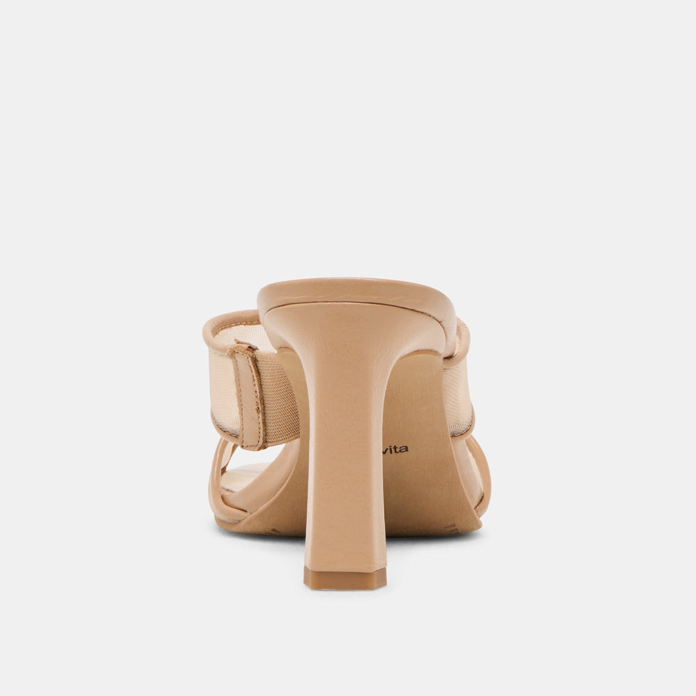 Gitel Light Tan Mesh Heels | Women Dolce Vita