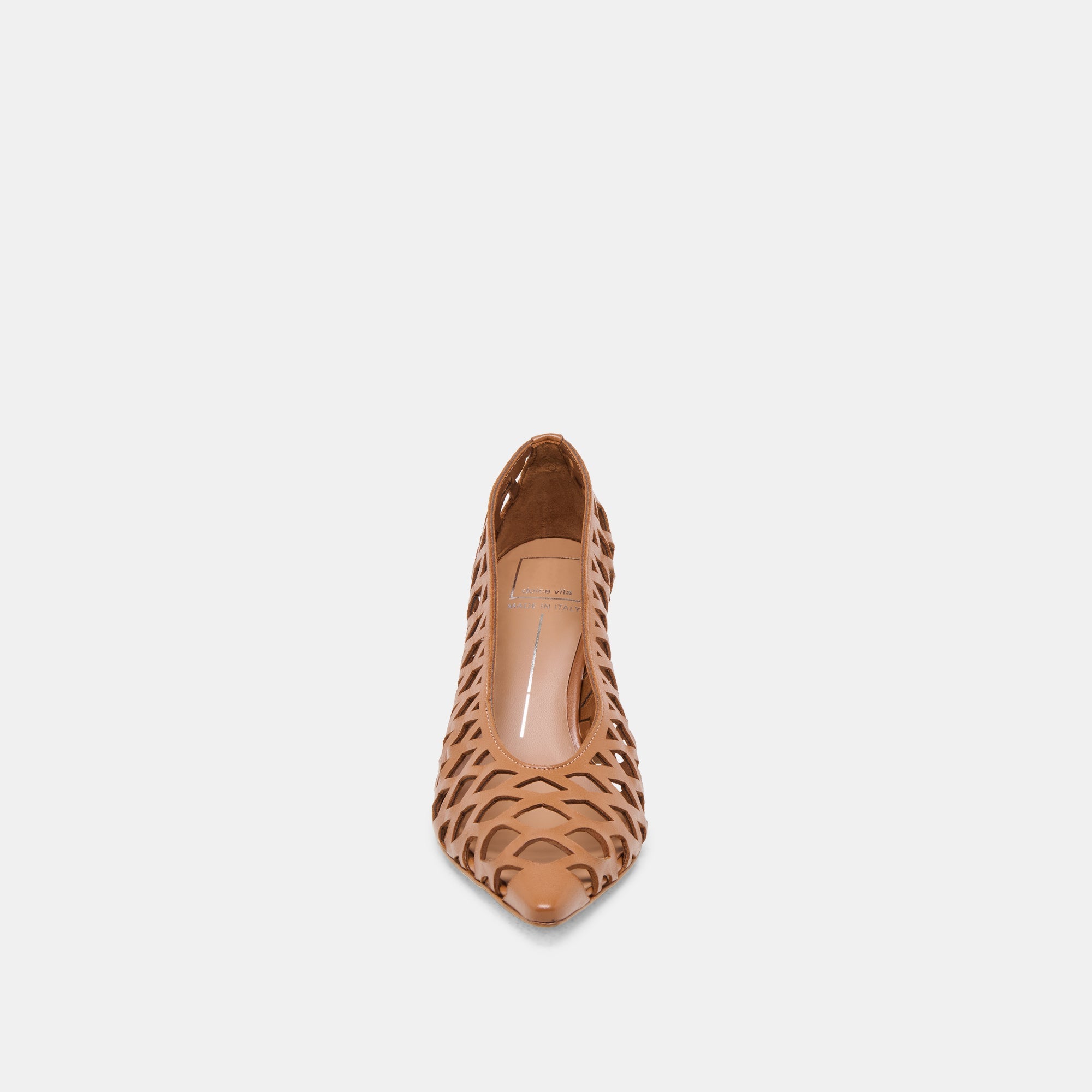 Tanya Cognac Woven Leather Heels | Dolce Vita Women