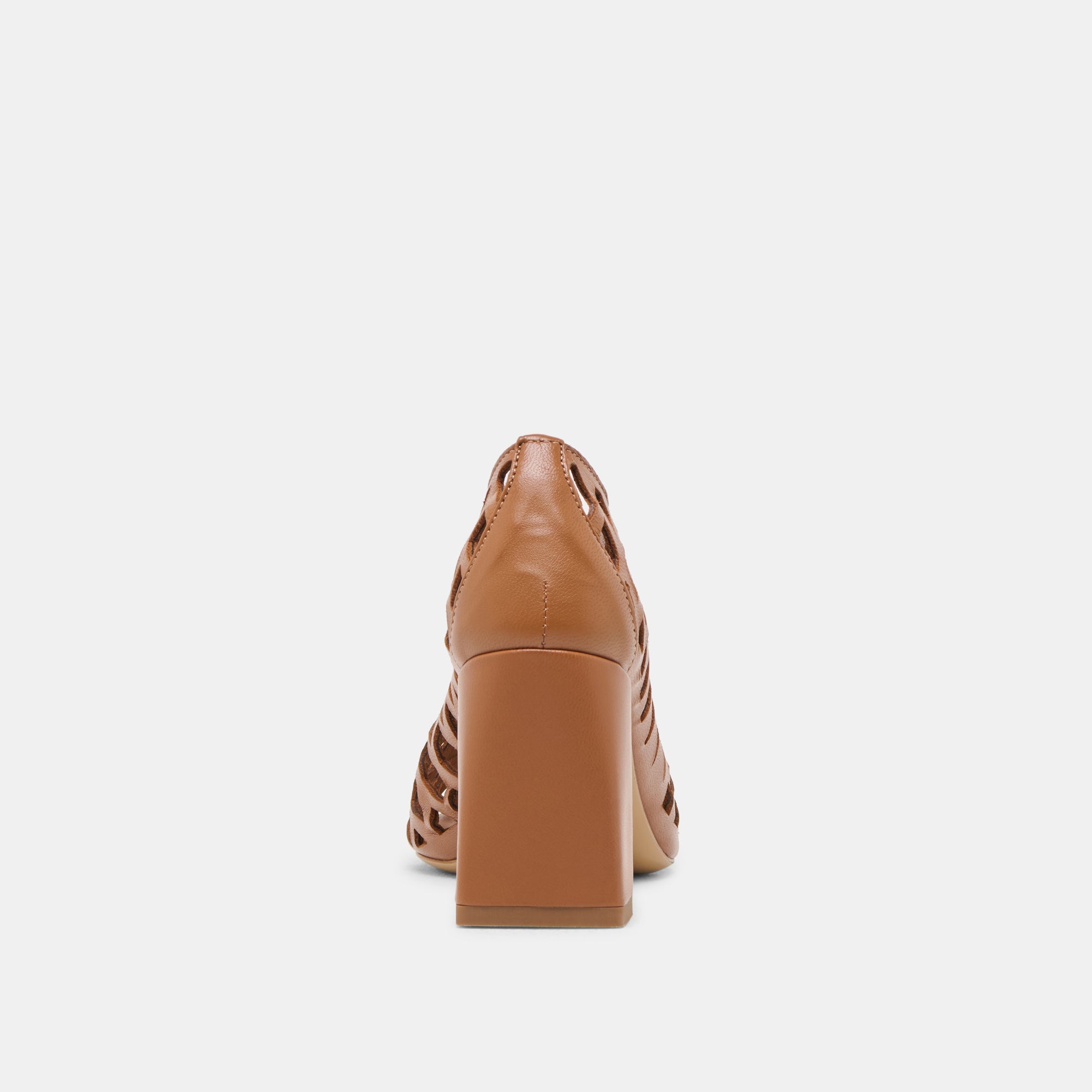 Tanya Cognac Woven Leather Heels | Dolce Vita Women