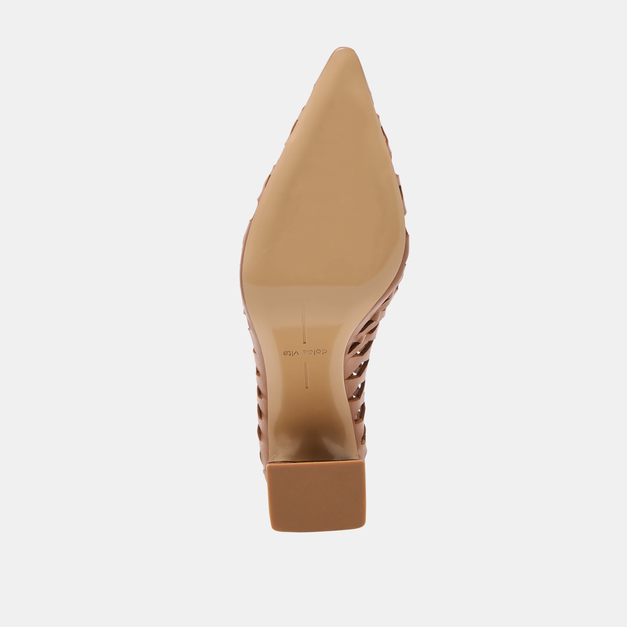 Tanya Cognac Woven Leather Heels | Dolce Vita Women