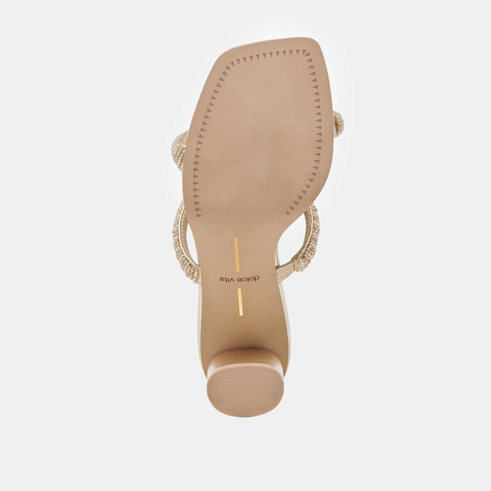 NOLAH HEELS GOLD MULTI BEADS | Dolce Vita Women