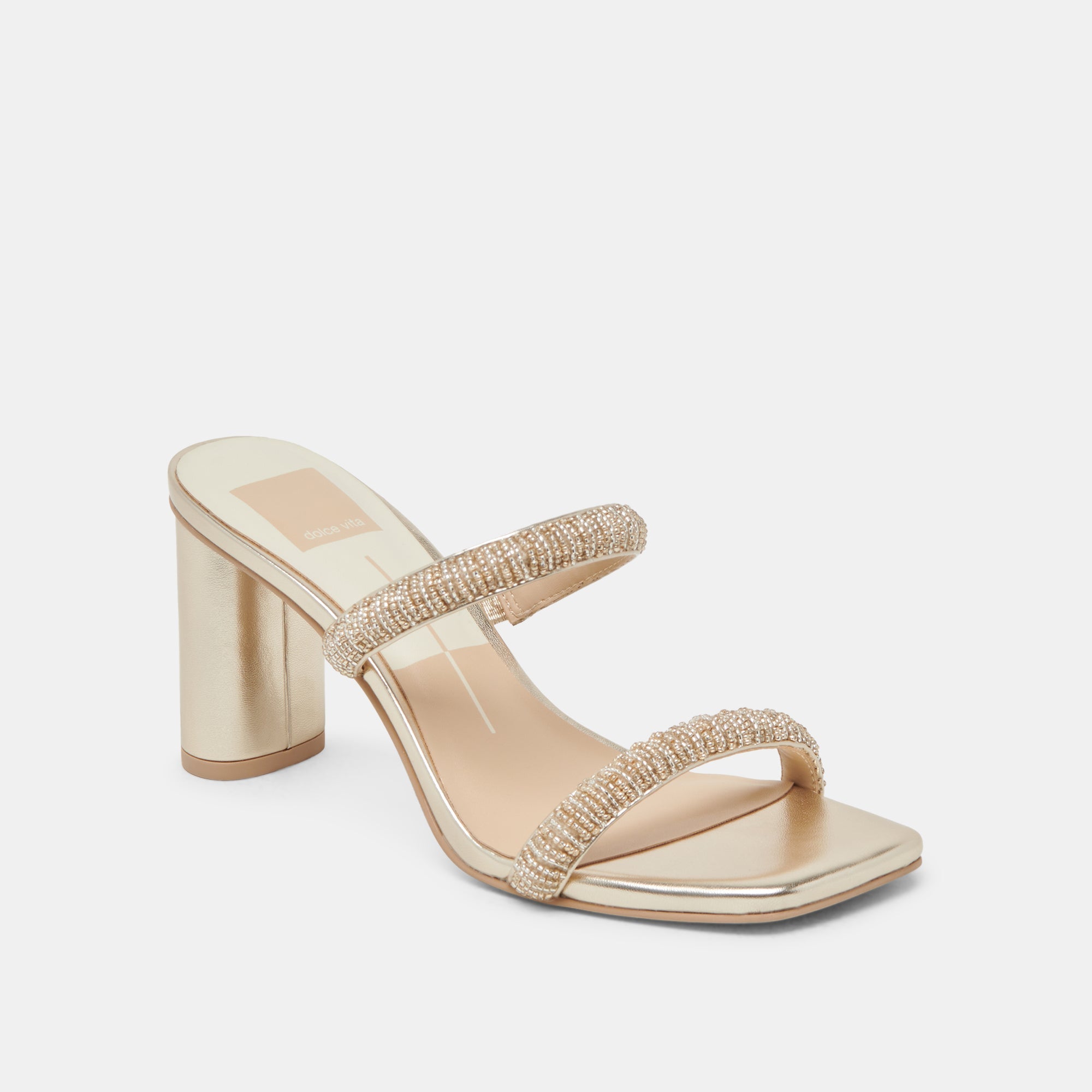 NOLAH HEELS GOLD MULTI BEADS | Dolce Vita Women