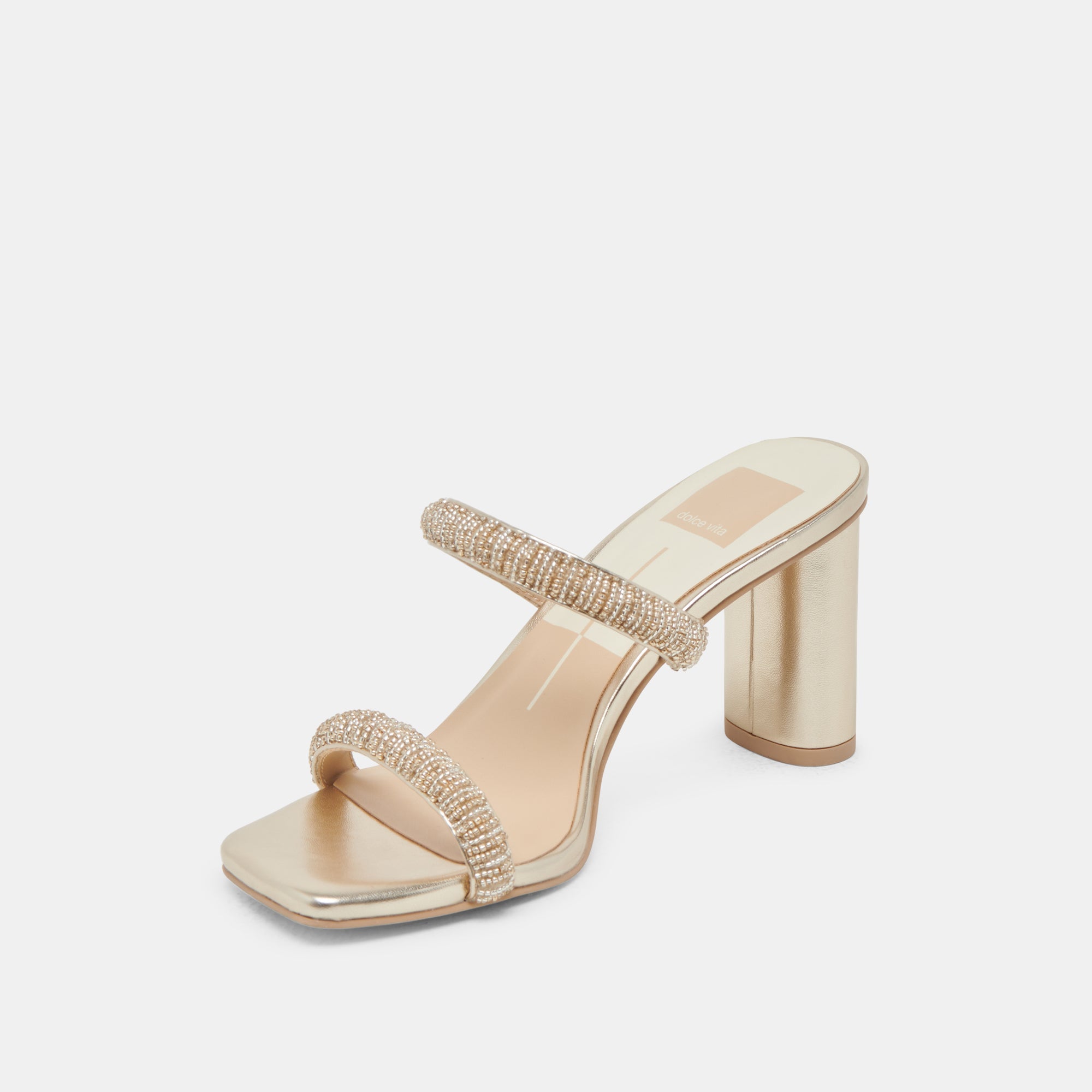 NOLAH HEELS GOLD MULTI BEADS | Dolce Vita Women
