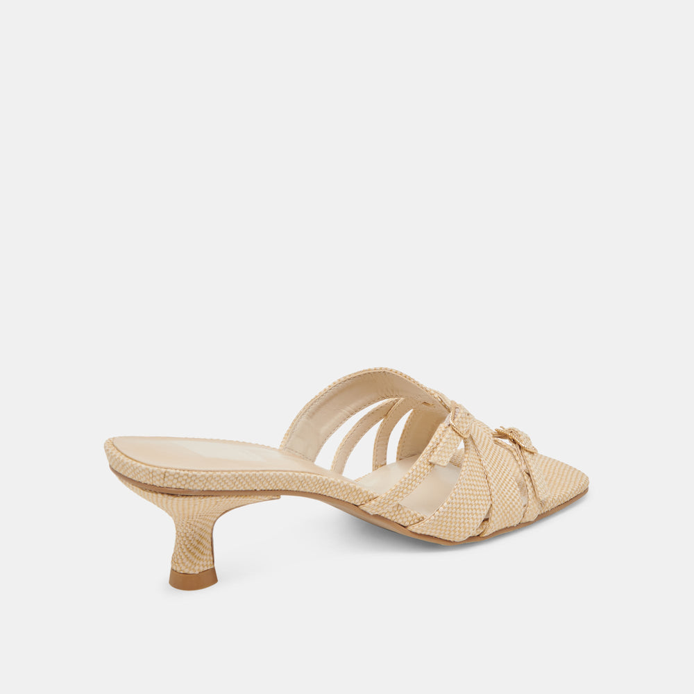 BRYANT HEELS NATURAL WOVEN RAFFIA | Women Dolce Vita